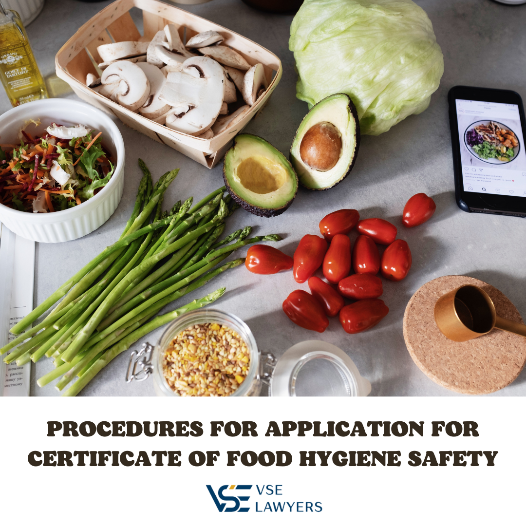 PROCEDURES FOR APPLICATION FOR CERTIFICATE OF FOOD HYGIENE SAFETY