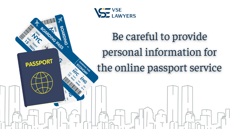 BE CAREFUL TO PROVIDE PERSONAL INFORMATION FOR THE ONLINE PASSPORT SERVICE